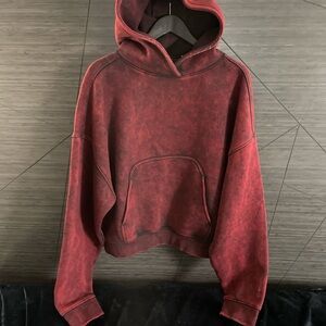 Zara Red Hooded Men's Cardigan